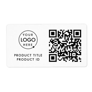 Étiquette Code QR du stock Stock du logo commercial de l'I