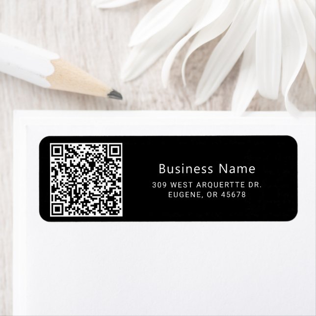 Étiquette Code QR Entreprise  (En situation)