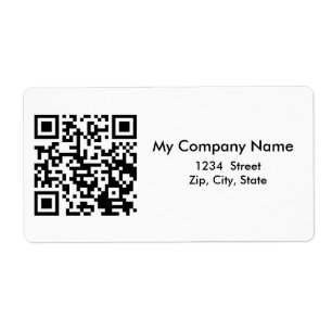 Étiquette Code QR professionnel personnalisé