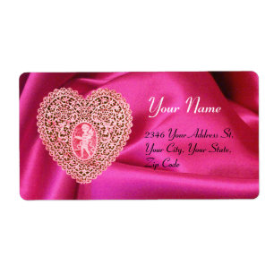 Étiquette COEUR DE LACE CUPIDE, SOIE FUCHSIA VÊTEMENT rose r