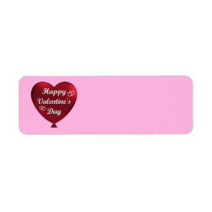 Étiquette Coeur Heureuse Sainte-Valentin