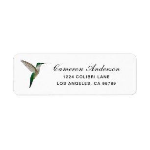 Étiquette Colibri