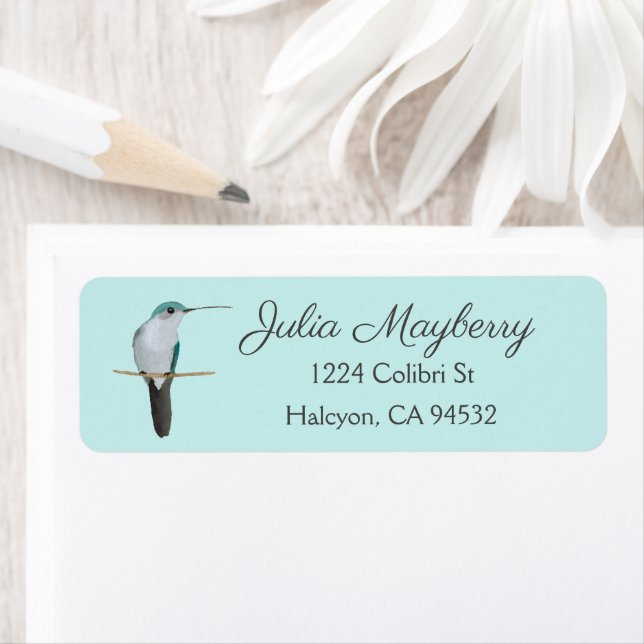 Étiquette Colibri (En situation)