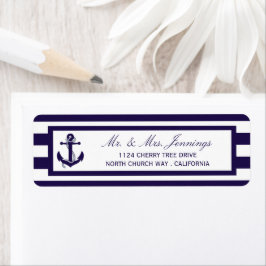 Étiquette Collection de Mariages de la marine d'Ancres nauti
