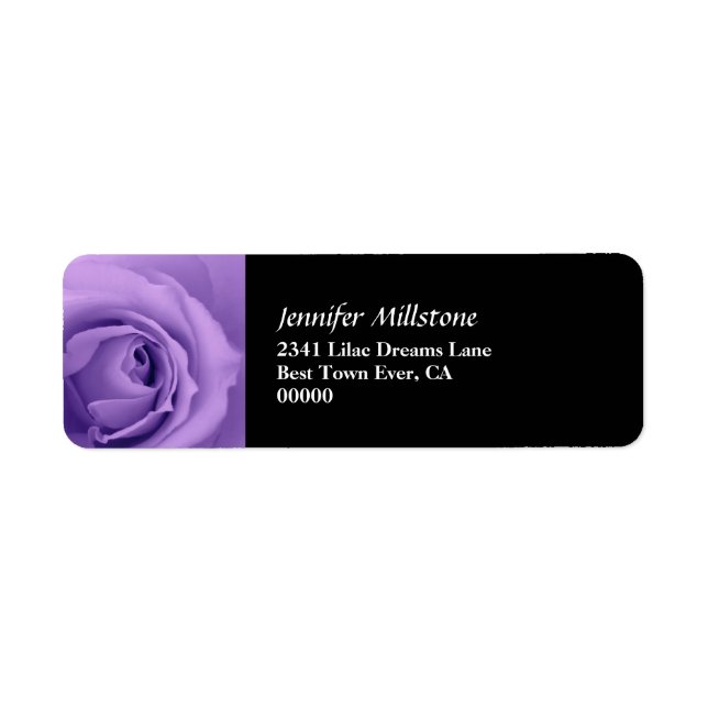 Étiquette Collection de Mariages Premium Rose doux et doux (Devant)