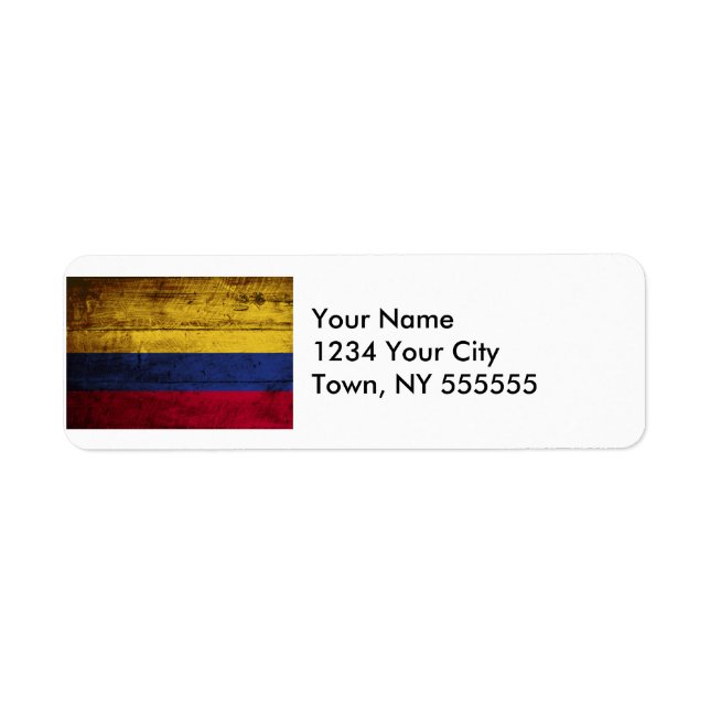 Étiquette Colombia (Devant)