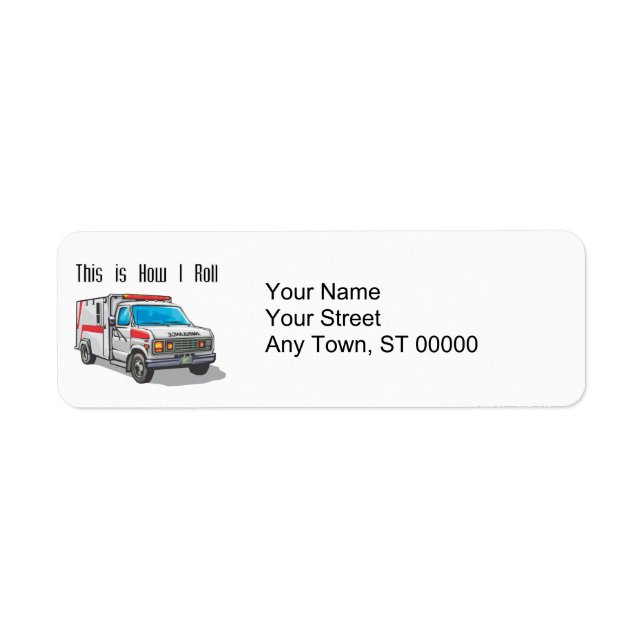 Étiquette Comment je lance l'ambulance (Devant)