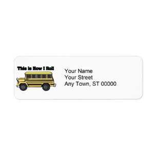 Étiquette Comment je marche (autobus scolaire)