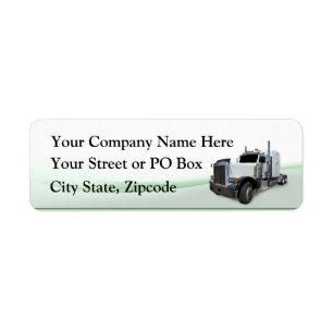 Étiquette Compagnie de camionnage