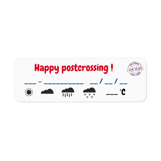 Étiquette complètes post-franchEtiquettes (Devant)