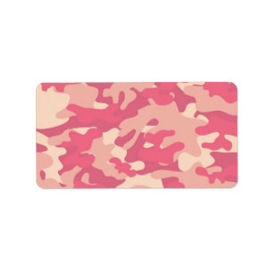 Étiquette Conception Camo Rose