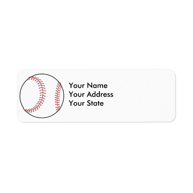 Étiquette conception de baseball classique (Devant)
