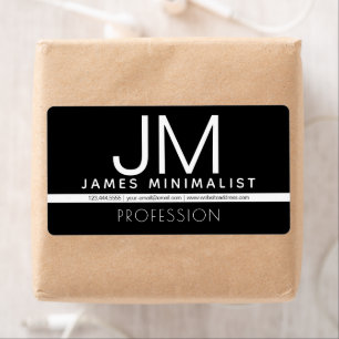 Étiquette Conception professionnelle moderne et minimale   N