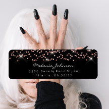 Confetti Crystals Rose Rose Or Noir Blanc Marque