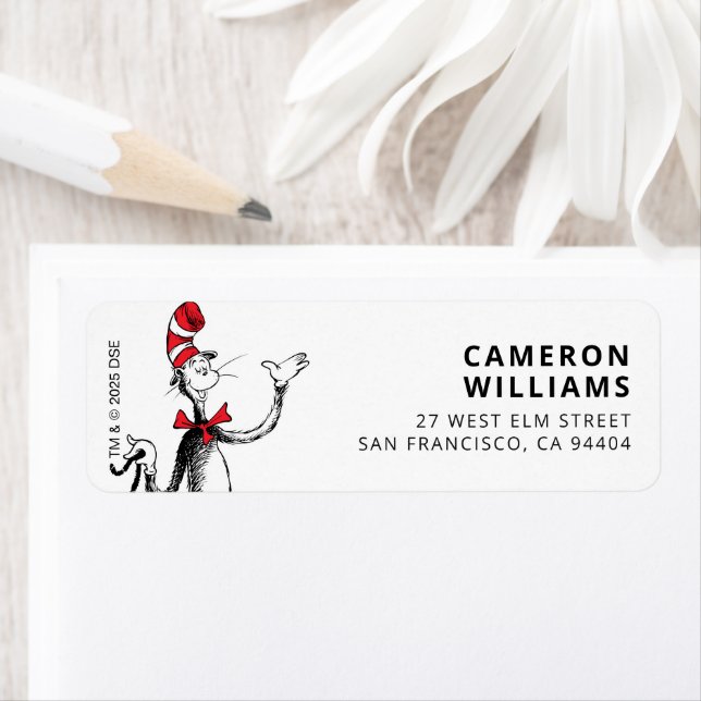 Étiquette Confettis de personnages de Dr Seuss | Anniversair (En situation)