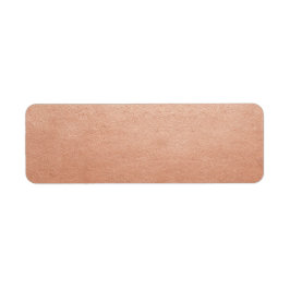 Étiquette Copper Faux Foil do-it-yourself Modèle Adresse pos