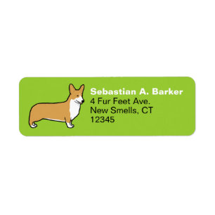 Étiquette Corgi de Gallois de Pembroke
