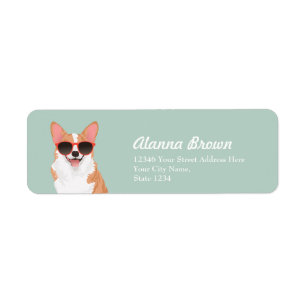 Étiquette Corgi de sourire mignon de Gallois de Pembroke