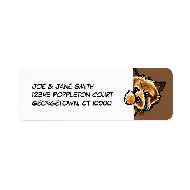 Étiquette Corner Norwich Terrier (Devant)