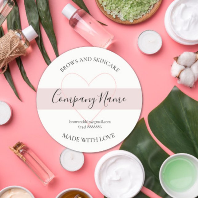 Étiquette cosmétique maison personnalisé (Créateur téléchargé)