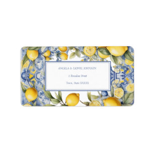 Étiquette Côte d'Amalfi Carreaux de citron Italie Noms perso