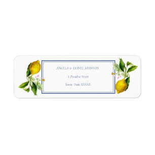 Étiquette Côte d'Amalfi Carreaux de citron Italie Noms perso