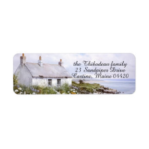 Étiquette Cottage Beach House Coastal Garden
