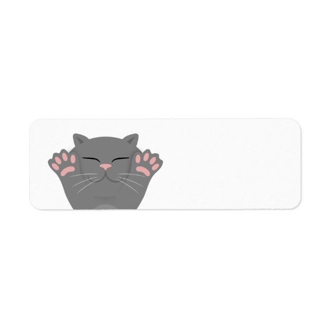 Étiquette Couchage de chat (Devant)