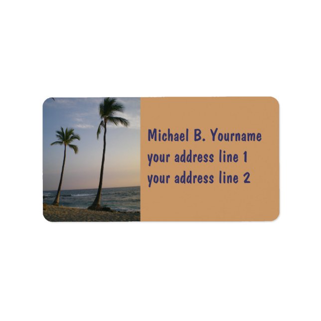 Étiquette Coucher De Soleil Avec Vents Commerciaux (Devant)