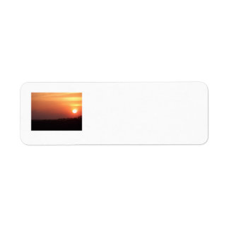 Étiquette Coucher de soleil sur les champs de l'Iowa