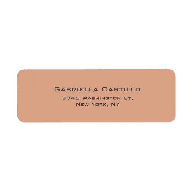 Étiquette Couleur Pastel Créative Plat Élégant Simple (Devant)