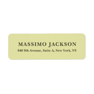 Étiquette Couleur pastel personnalisée minimaliste audacieus