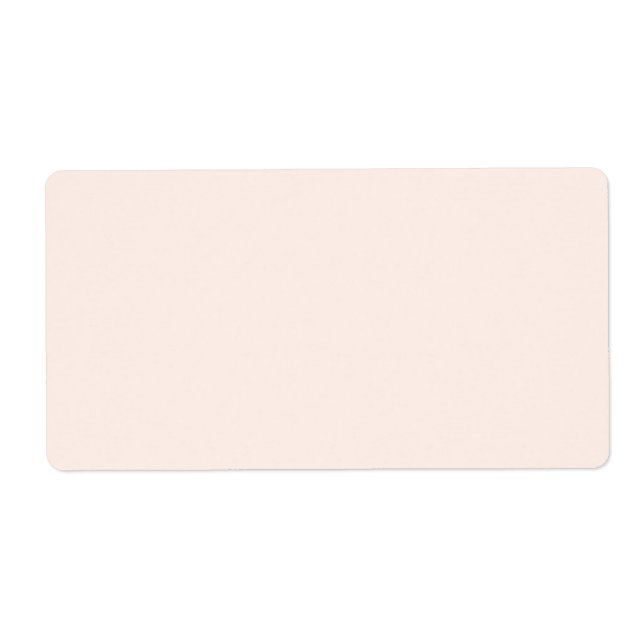 Étiquette Couleur solide arrière - plan rose pâle (Devant)