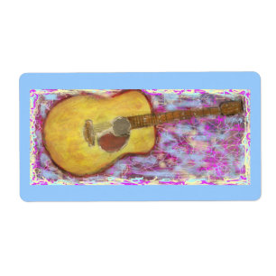 Étiquette Couleurs de guitare acoustique