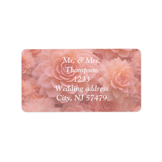 Étiquette Couleurs succulentes de broyage d'abricot pour 202 (Devant)