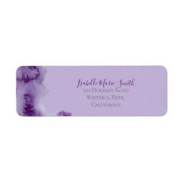 Étiquette Couleurs violettes modernes Laver Lilac Mariage RT