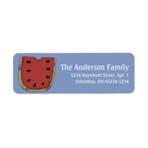 Étiquette Country Prim Watermelon Return Address Labels