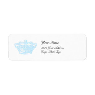 Étiquette Couronne bleue