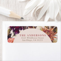 Couronne de feuilles florales d'automne rose Adres