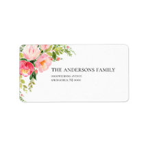 Couronne de fleurs aquarelle bohème pour adresse d
