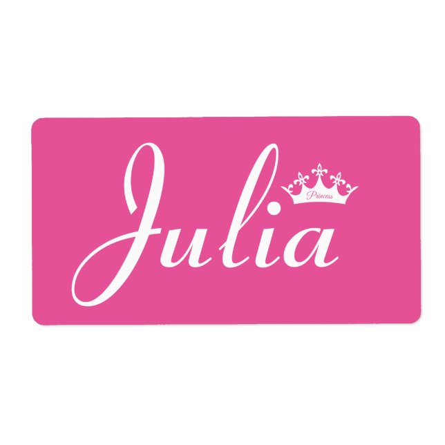 Étiquette Couronne de la princesse (Devant)