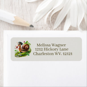 Étiquette Courrier mignon de courrier postal 