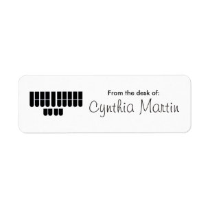 Étiquette Coutume du bureau des autocollants de sténographe