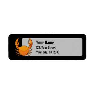 Étiquette Crab orange