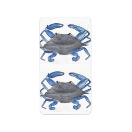 Étiquette Crabe bleu