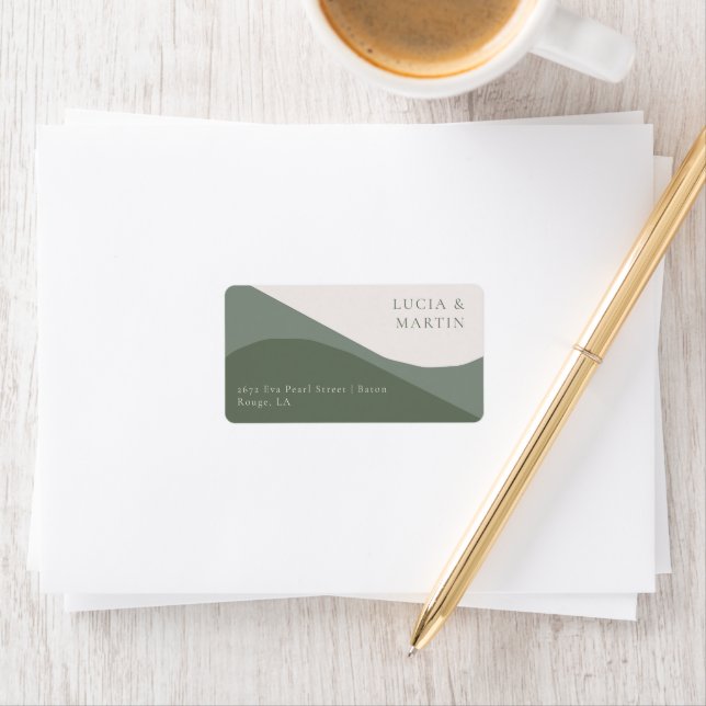 Étiquette Crazy Right Now Wedding Address (En situation)