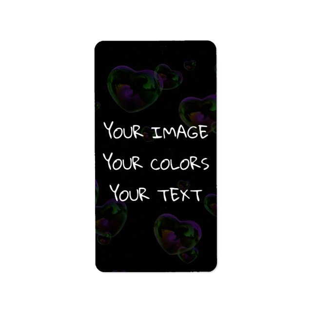 Étiquette Créer une personnalisation (Devant)