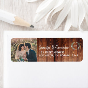 Étiquette Créez votre propre Mariage photo en monogramme de