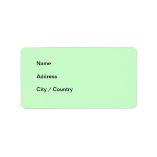 Étiquette Créez votre propre vert d'étiquette de adresse