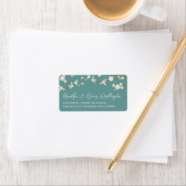 Étiquette Crème blanche Sakura Cerry Blossoms Mariage asiati